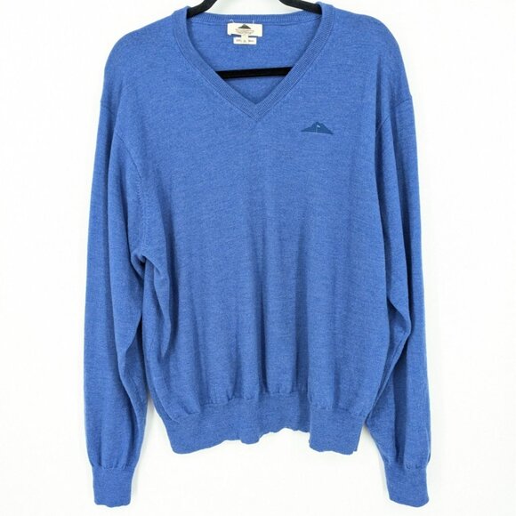 Wade Hampton Pullover Sweater Men Size XL 100% Merino Wool Golf Club Embroidered - Picture 1 of 11